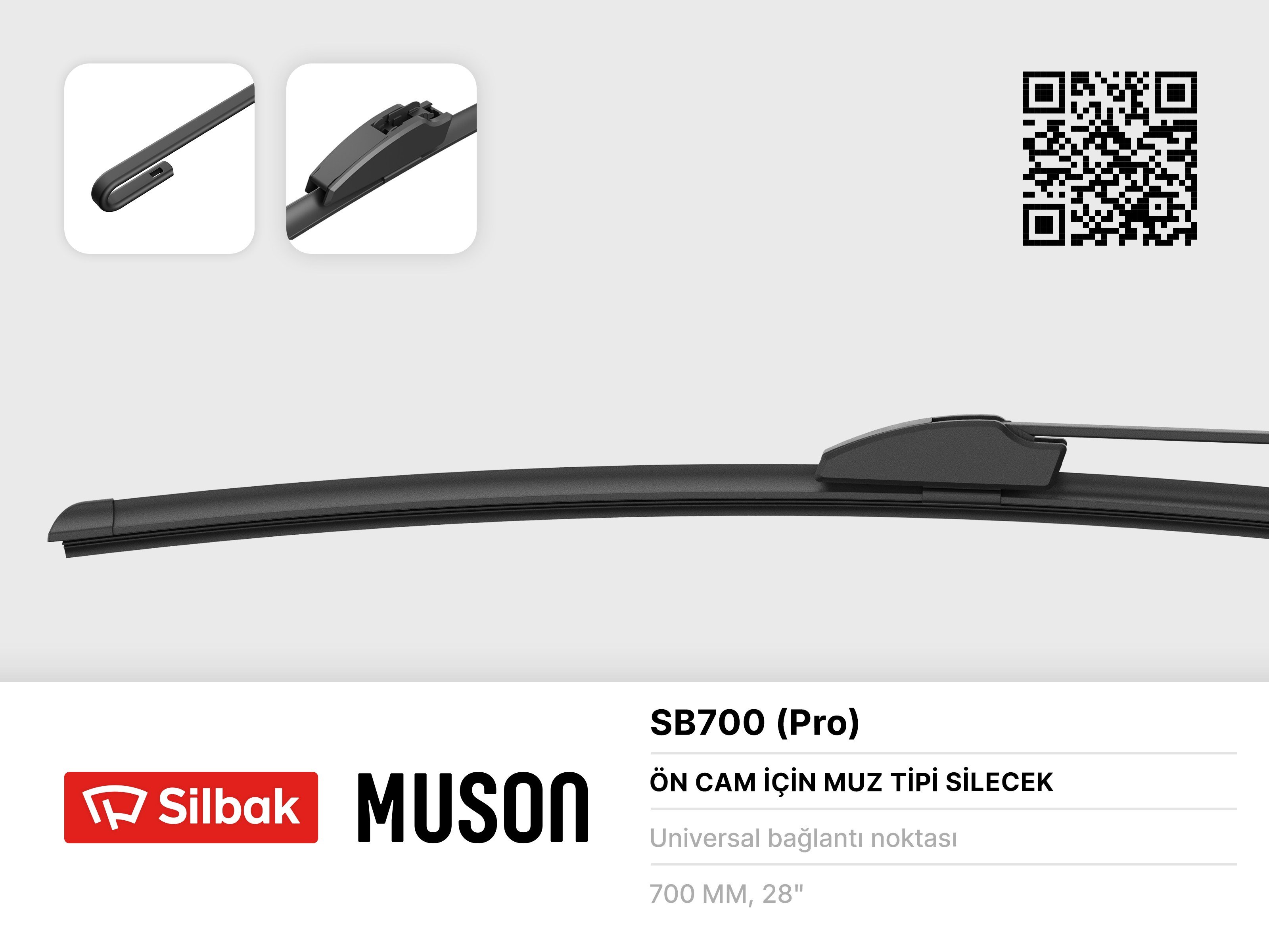 Banana Tip Silecek Süpürgesi Adet Transitv.184 01> Sılbak SB700