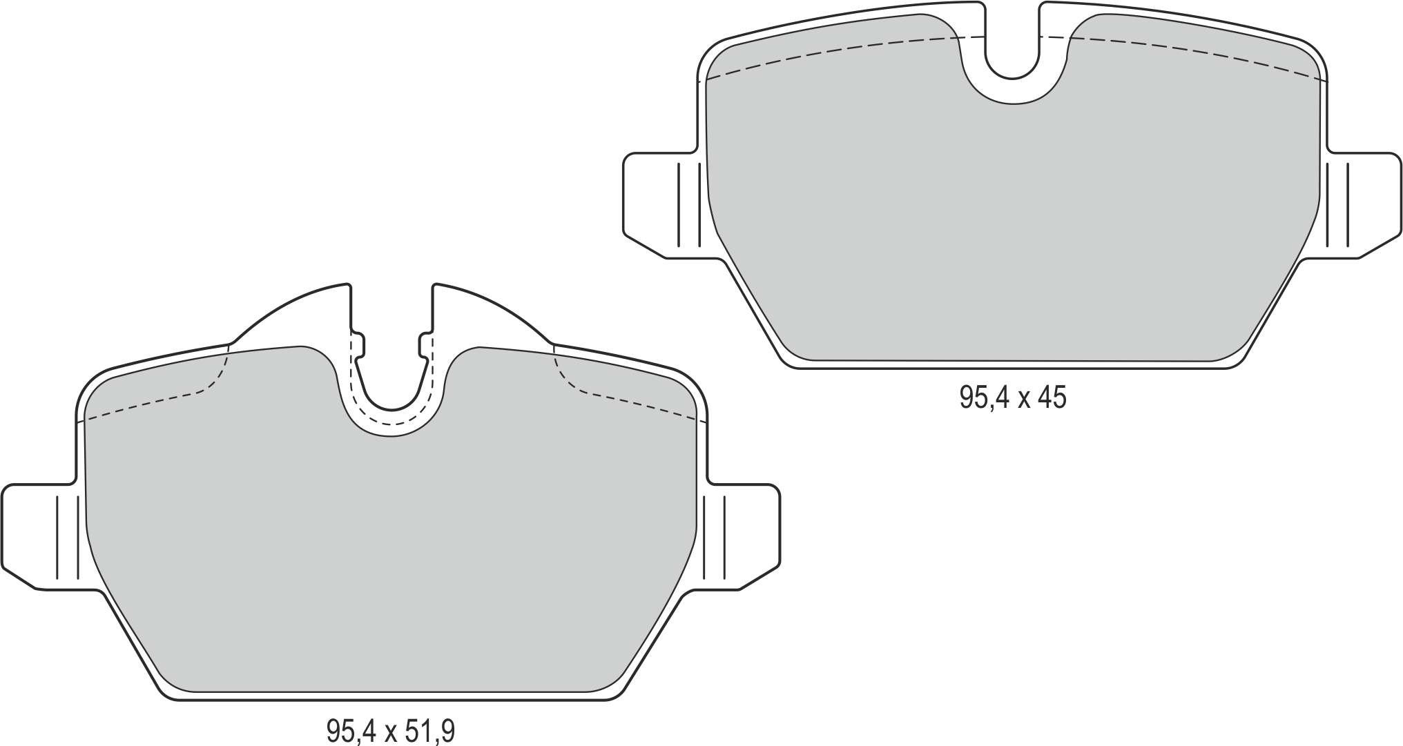 Disk Balata Arka 1 Seri (E81 E87) 03>13 1 Seri (F20) 10> 3 Seri (E90 E92) 05>13 Mını Counrtyman 10> Mını Paceman 12> Recover 74389