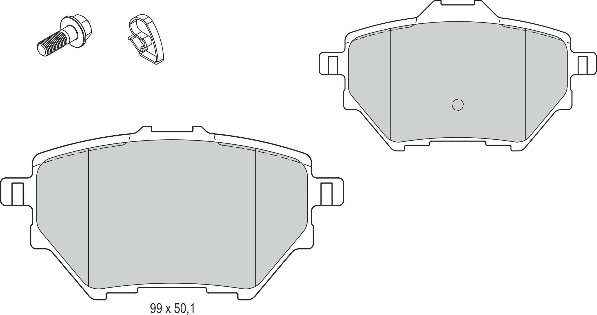 Disk Balata Arka 268 MM Disk İçin 308 Iı 16> 5008 Iı 16> Rıfter Partner Berlingo 18> C4 Picasso Iı 13> Combo 18> Granla Recover 74372