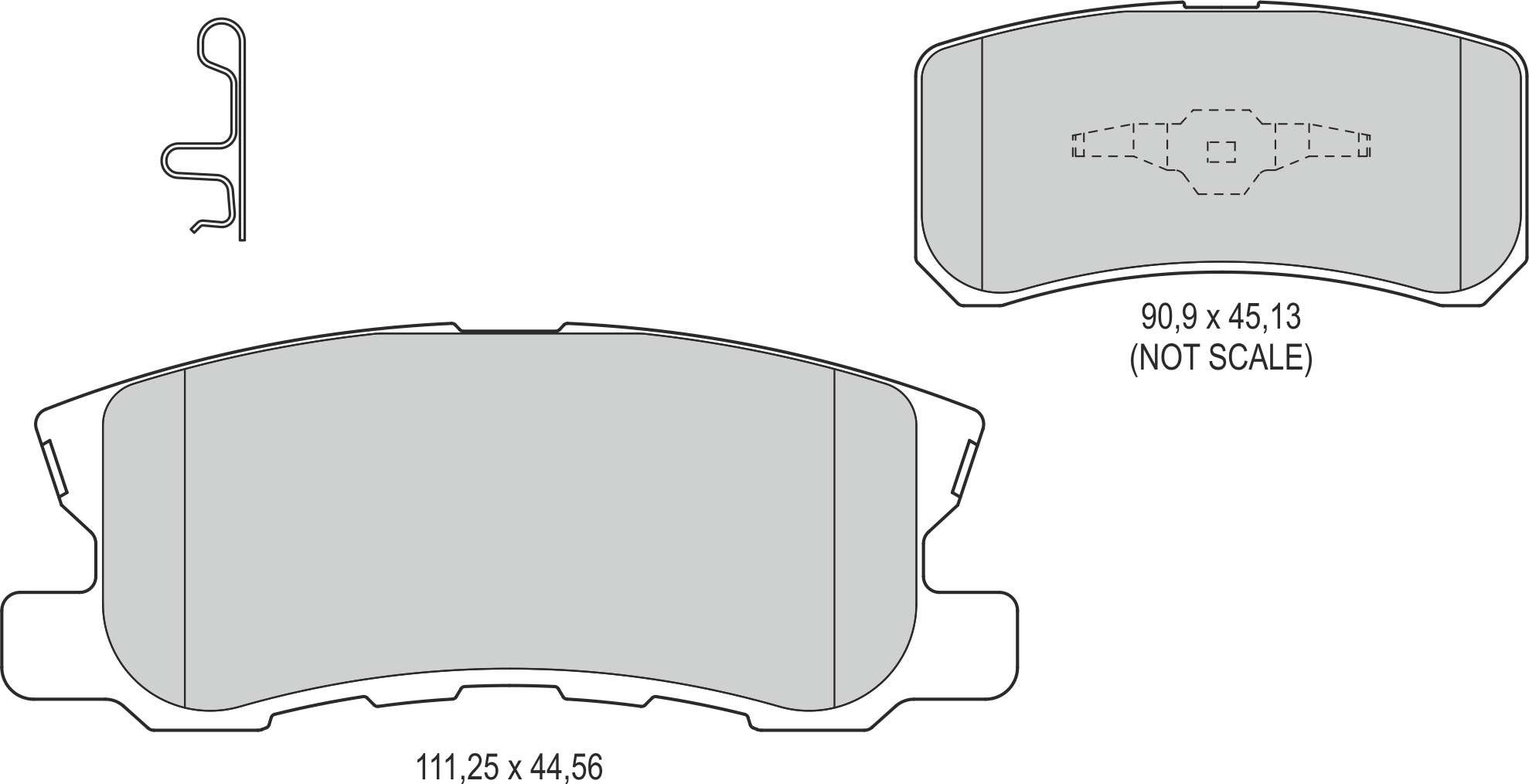 Disk Balata Arka 4007 4008 C4 Aırcross 10> Asx 10> Pajero 96> Outlander 06>12 Recover 73893