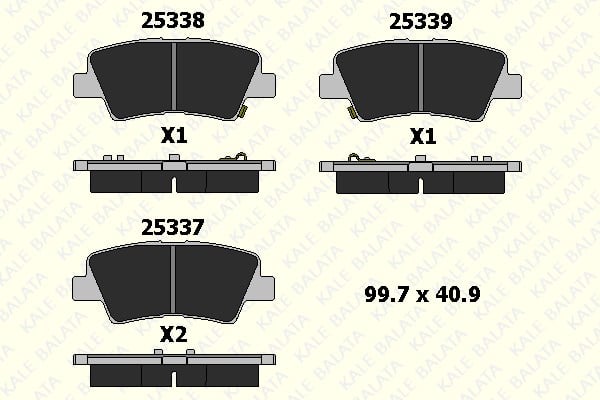 Disk Balata Arka Accent IV Blue 10> Elantra 06>11 İ10 13> İ20 14> İ30 11> İ40 11> Sonata 05>10 Tuscon 04>10 Rıo 11>16 Soul 09>14 Tıvolı Kalebalata 25337 157 05