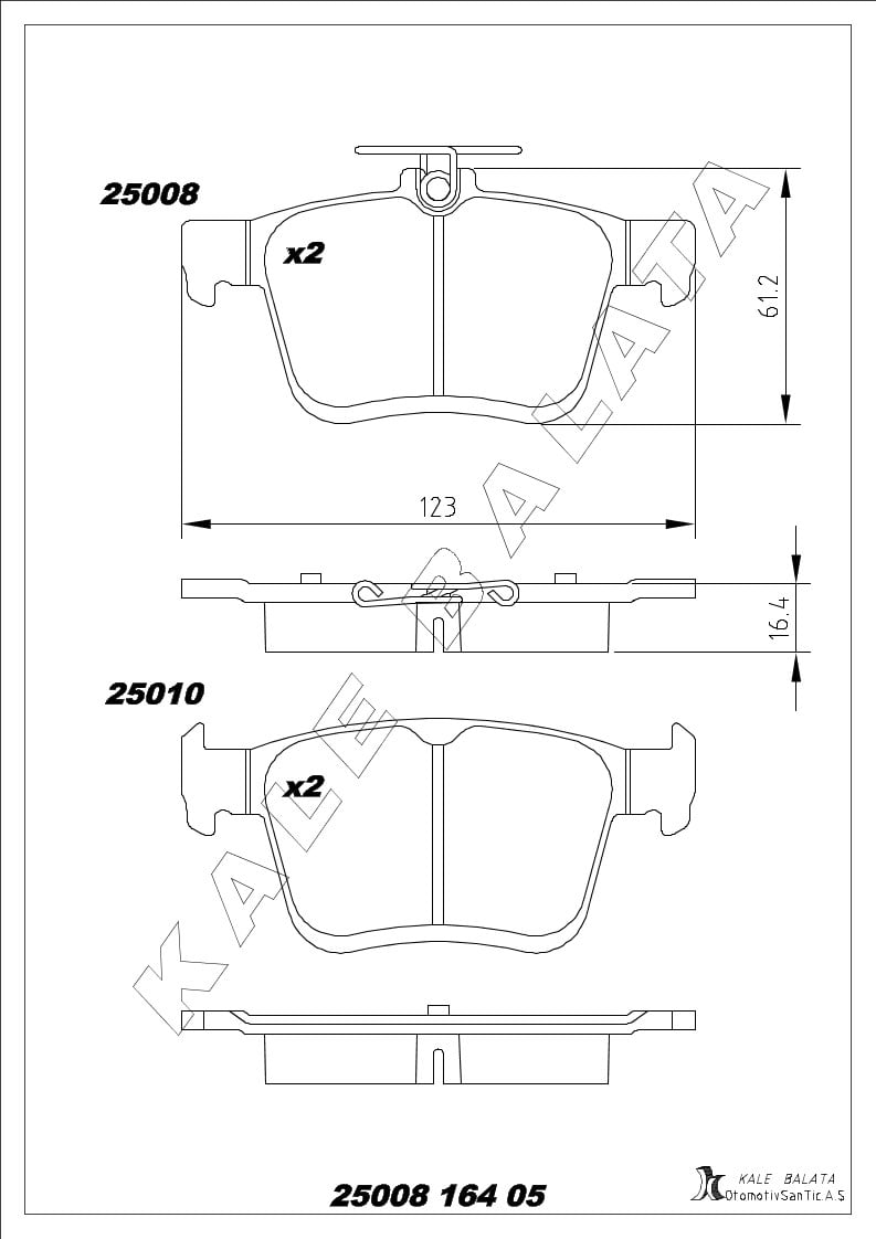 Disk Balata Arka Arteon Karoq 17> Caddy IV Superb 15> Golf Vıı Passat 14> Tıguan Kodıqa Touran 16> Leon Rapıd Octavıa A3 12> Kalebalata 25008 164 05