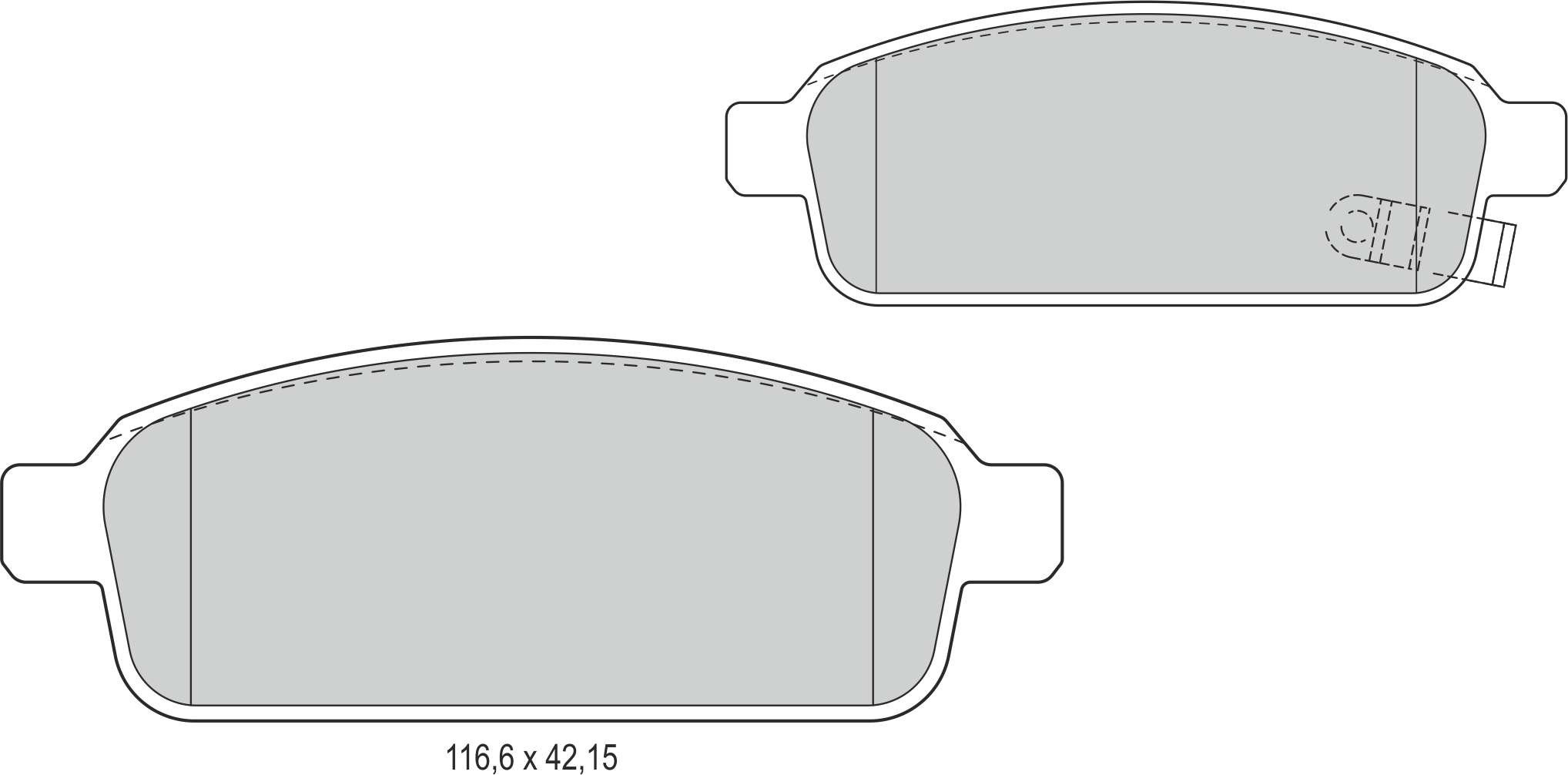 Disk Balata Arka Astra J Astra J Gtc Zafıra C Volt Ev Charade 11> Mokka Trax 12> Cruze 09> Recover 74014