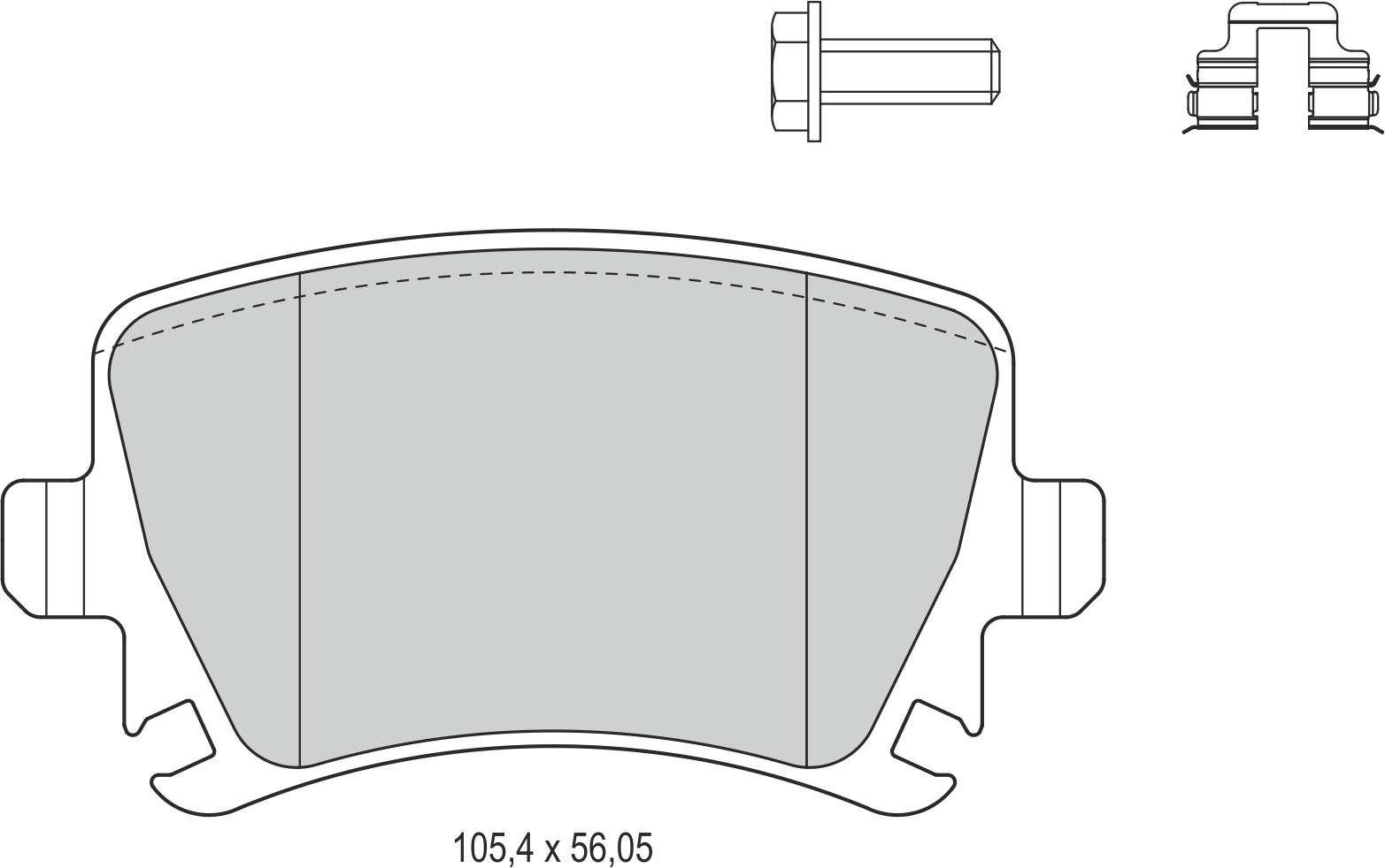 Disk Balata Arka Caddy 04>10 Beetle 11> Golf 97>13 Jetta 05> Passat 05>14 Polo 09> Leon Altea Ibıza Eos Recover 73905