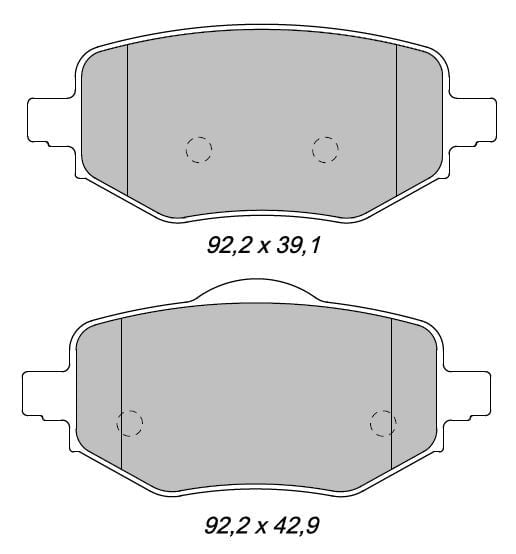 Disk Balata Arka Disk Balata Arka Ds 3 18> 2008 19> 208 19> C4 202> Corsa F 19>/ Mokka 19> Recover 74413