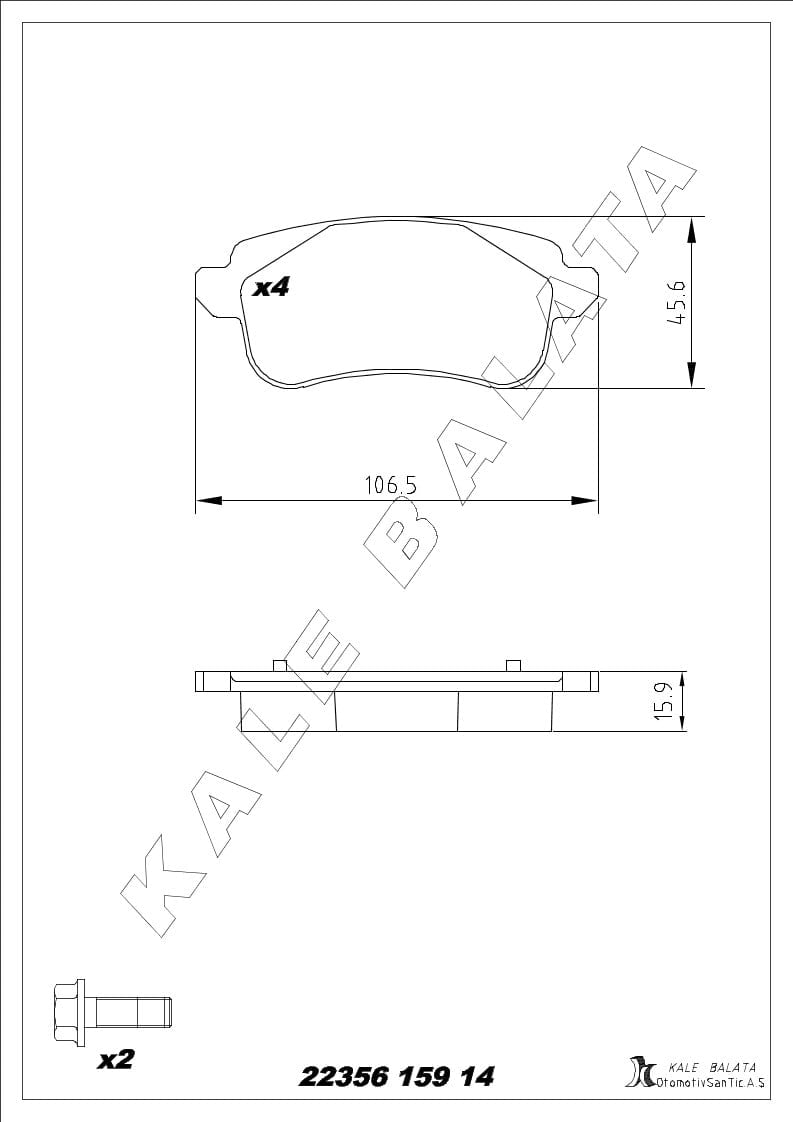 Disk Balata Arka Elektrikli El Frenli Araçlar İçin Espace V Megane IV 15> Scenıc Grand Scenıc Iıı 09> Talısman 13> Talısman Grandtour 16> Kalebalata 22356 159 14