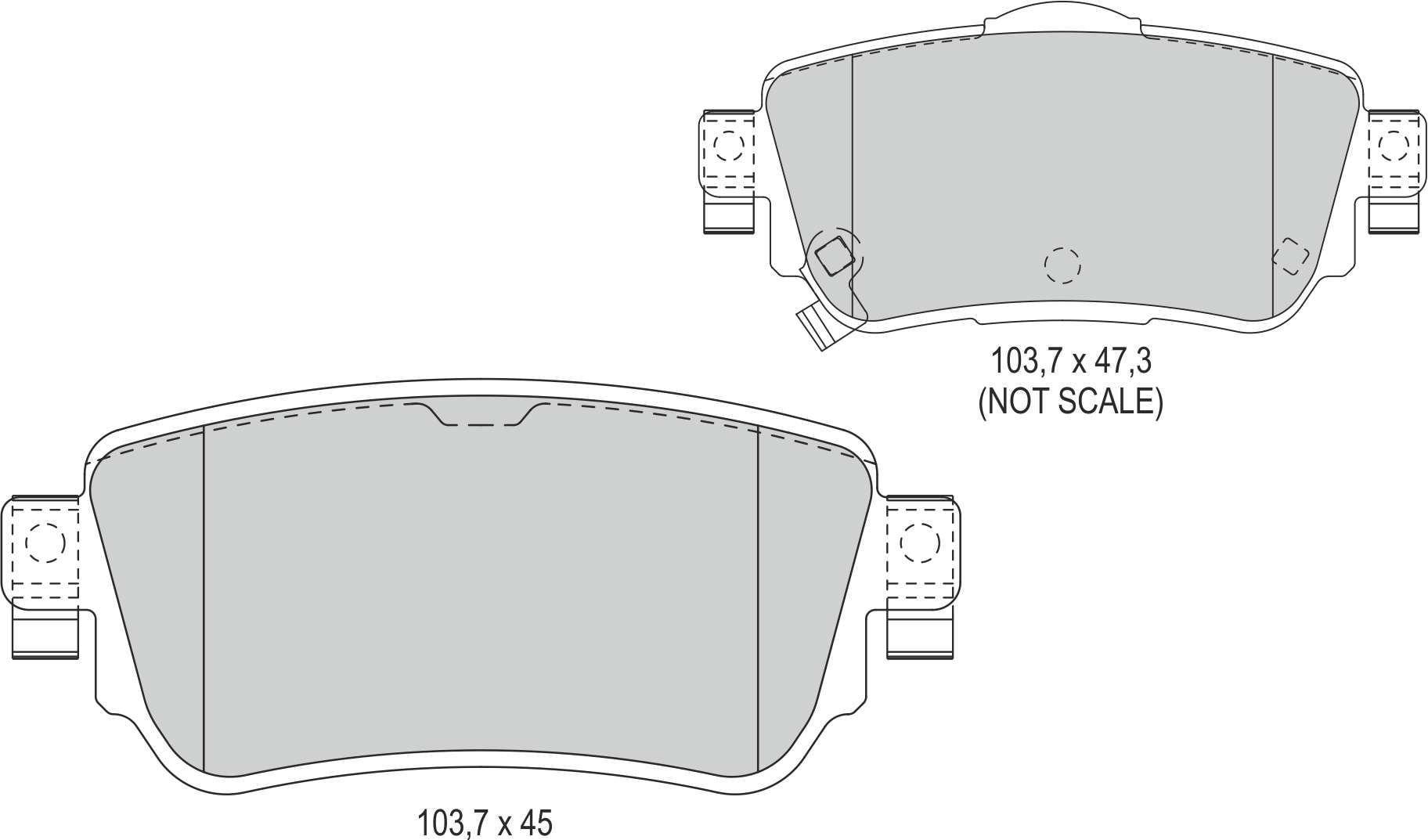 Disk Balata Arka Kadjar 15> Megane Gt 15> Talısman 13> Qashqaı Iı 13> X Traıl 13> Recover 74283