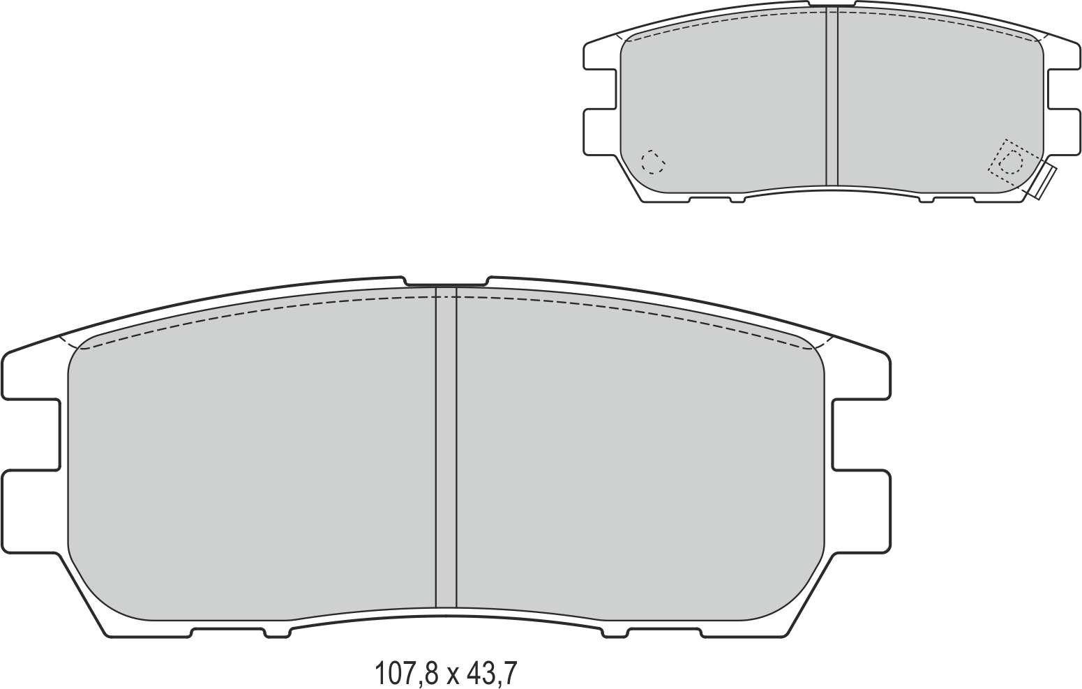 Disk Balata Arka L300 86>13 L400 94>07 Pajero 82>08 Sıgma 90>04 Recover 73688