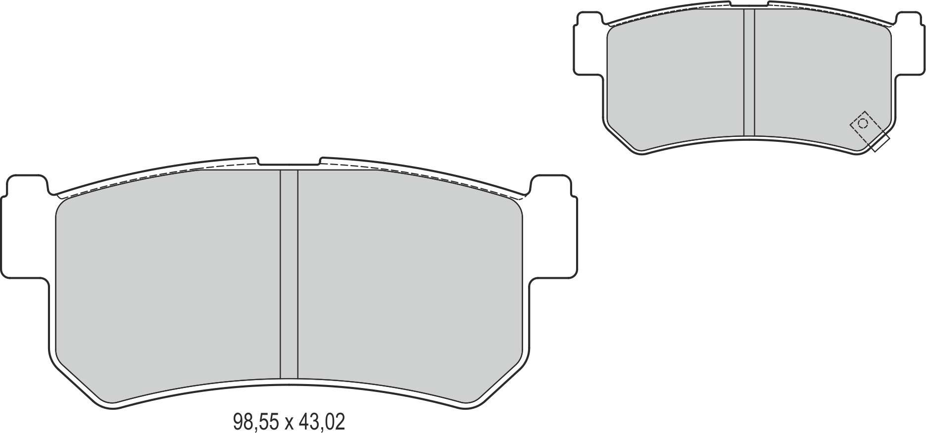 Disk Balata Arka Musso 98>04 Rexton 02> Korando 97>10 Recover 73895