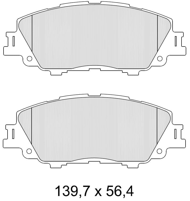 Disk Balata Ön Benzinli Küçük Tip Aurıs 06>12 Corolla 07>18 Rav 4 Iıı 05>12 Rav 4 IV 12> Verso 10> Yarıs 10> Trezıa 11> Recover 74401