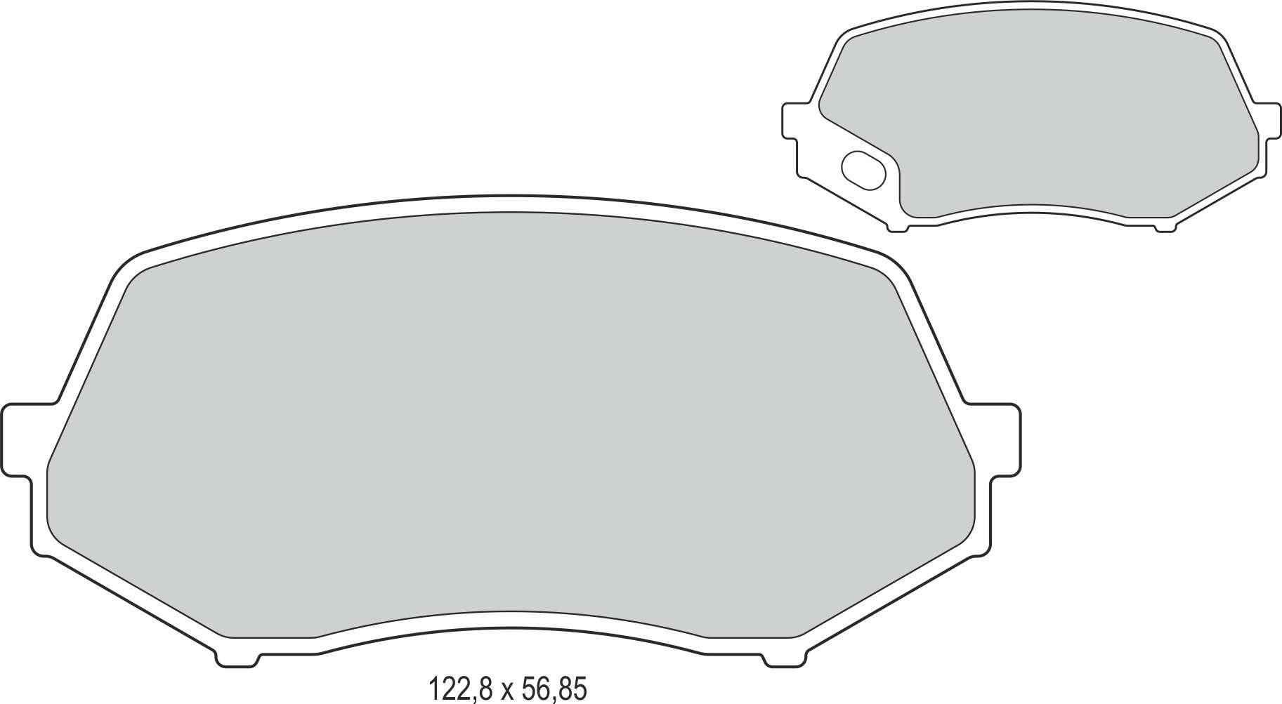 Disk Balata Ön Çift Kaliper (Kutuda 8 Adet) Canter Fe711 07>10 Canter Fe839 07>13 Recover 74054