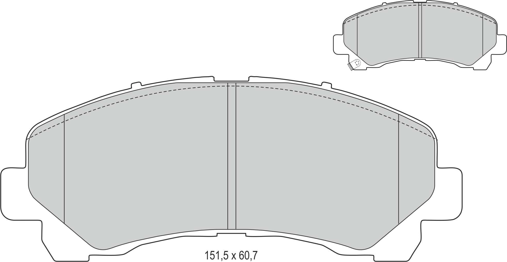 Disk Balata Ön D Max 4X4 02>11 D Max 4X2 02>11 D Max 4X4 12> D Max 4X2 12> Recover 74124