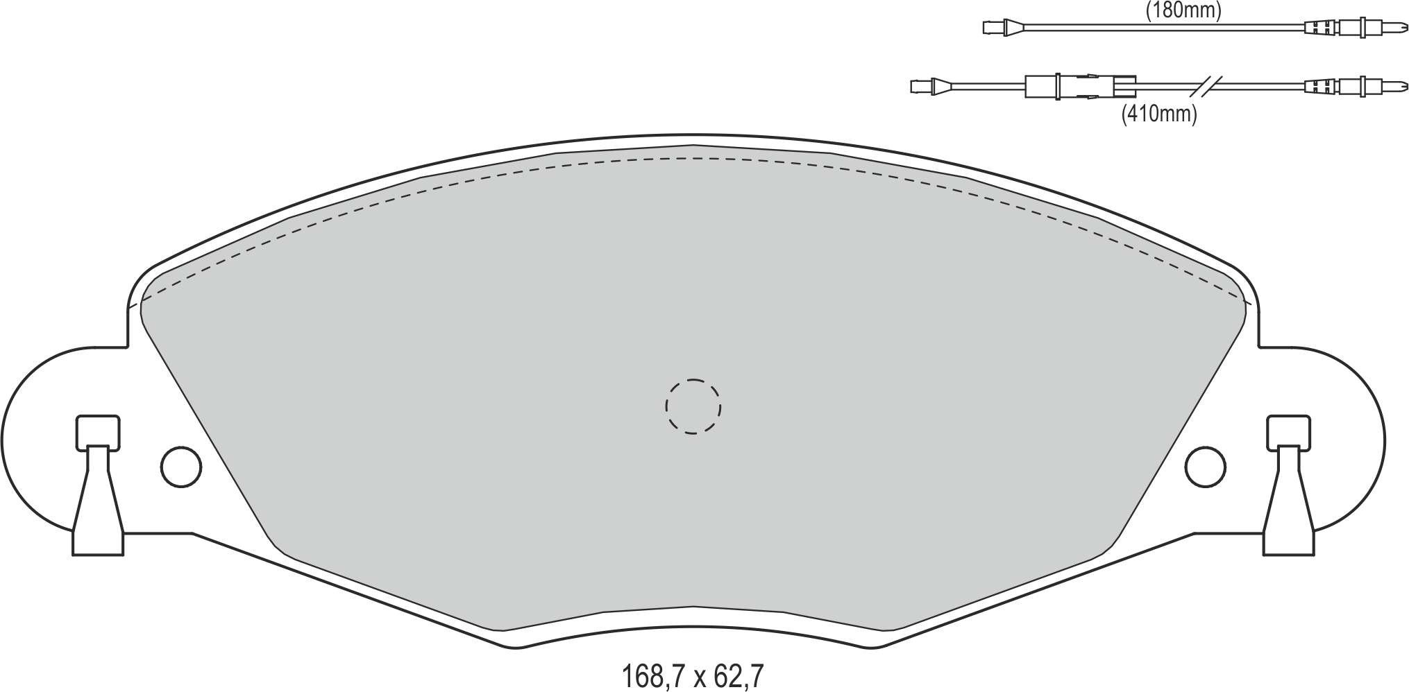 Disk Balata Ön Fişli C5 I 3.0İ V6 01>04 C5 Iı 3.0İ V6 04> Recover 73934