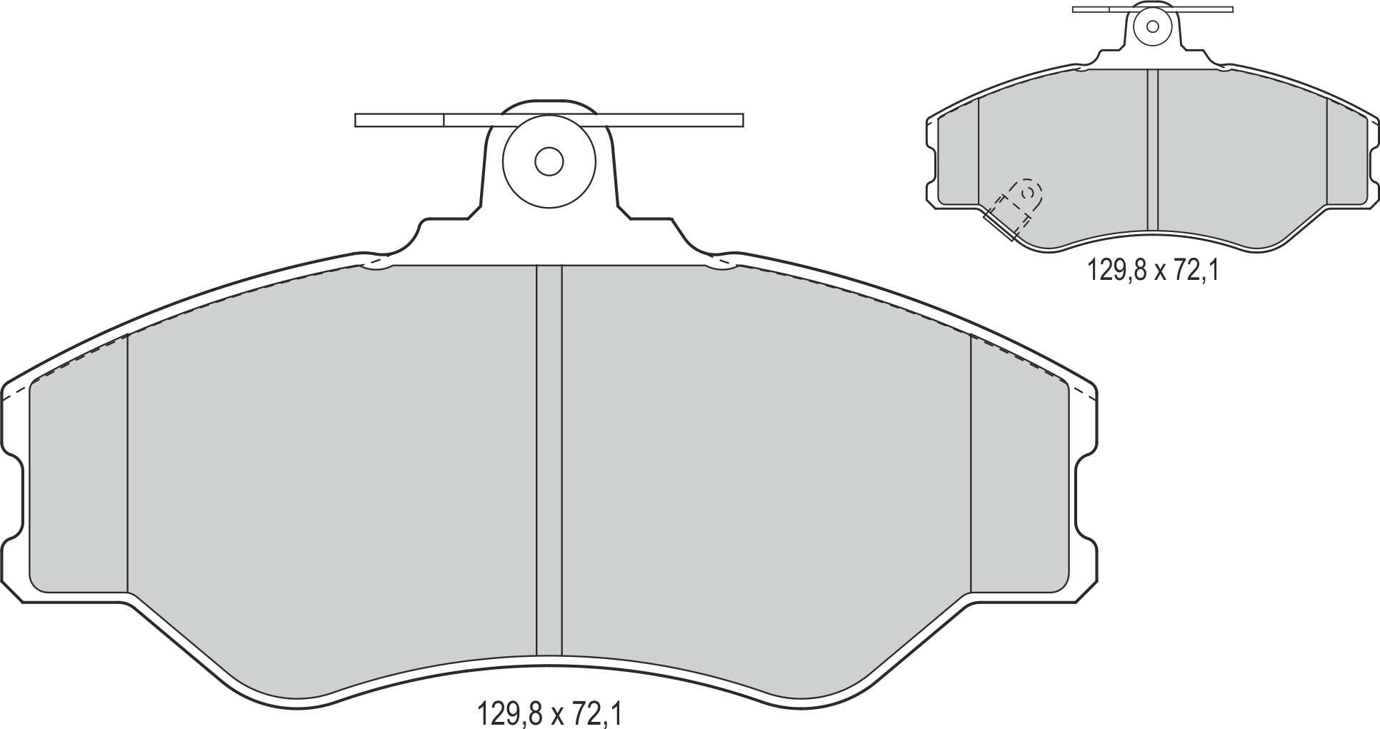 Disk Balata Ön H100 Kamyonet 93>04 H100 Minibüs 93>04 Recover 73507