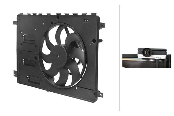 Fan Motoru Komple ( +Ac ) Mondeo 2.0 Dizel 07>  Kuga 08> 1.8 2.0 2.2 Tdcı 2.0 Ecoboost Hella 8EW 366 420-301