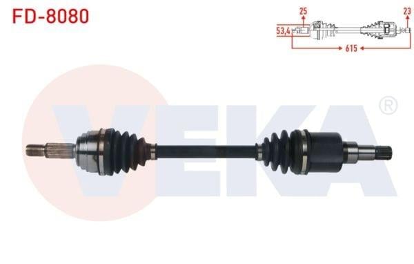 Ford Courier 2014 Model Sonrası Sol Ön Aks Veka Fd-8080