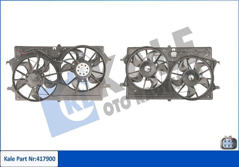Ford Focus 1998-2005 1.6 Benzinli Fan Motoru Çiftli Kale Marka Kale  417900