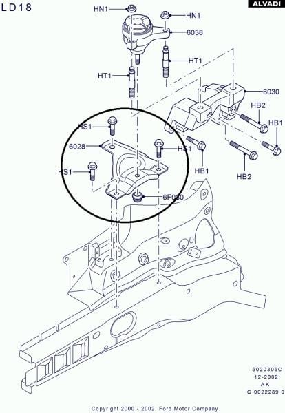 Ford Focus 1998-2005 1.6 Benzinli Zetec Motor Takoz Bağlantı Braketi Ford Otosan 98Ab6037ag
