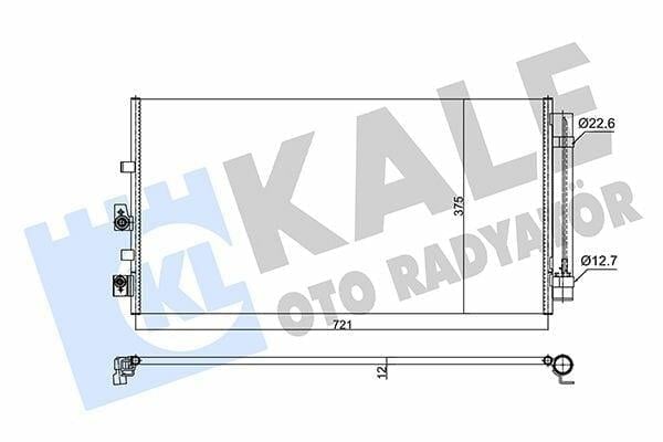 Ford Focus 2018 Model Sonrası 1.5Tdcı  Klima Radyatörü (Konderser) Kale Marka Kale 357280