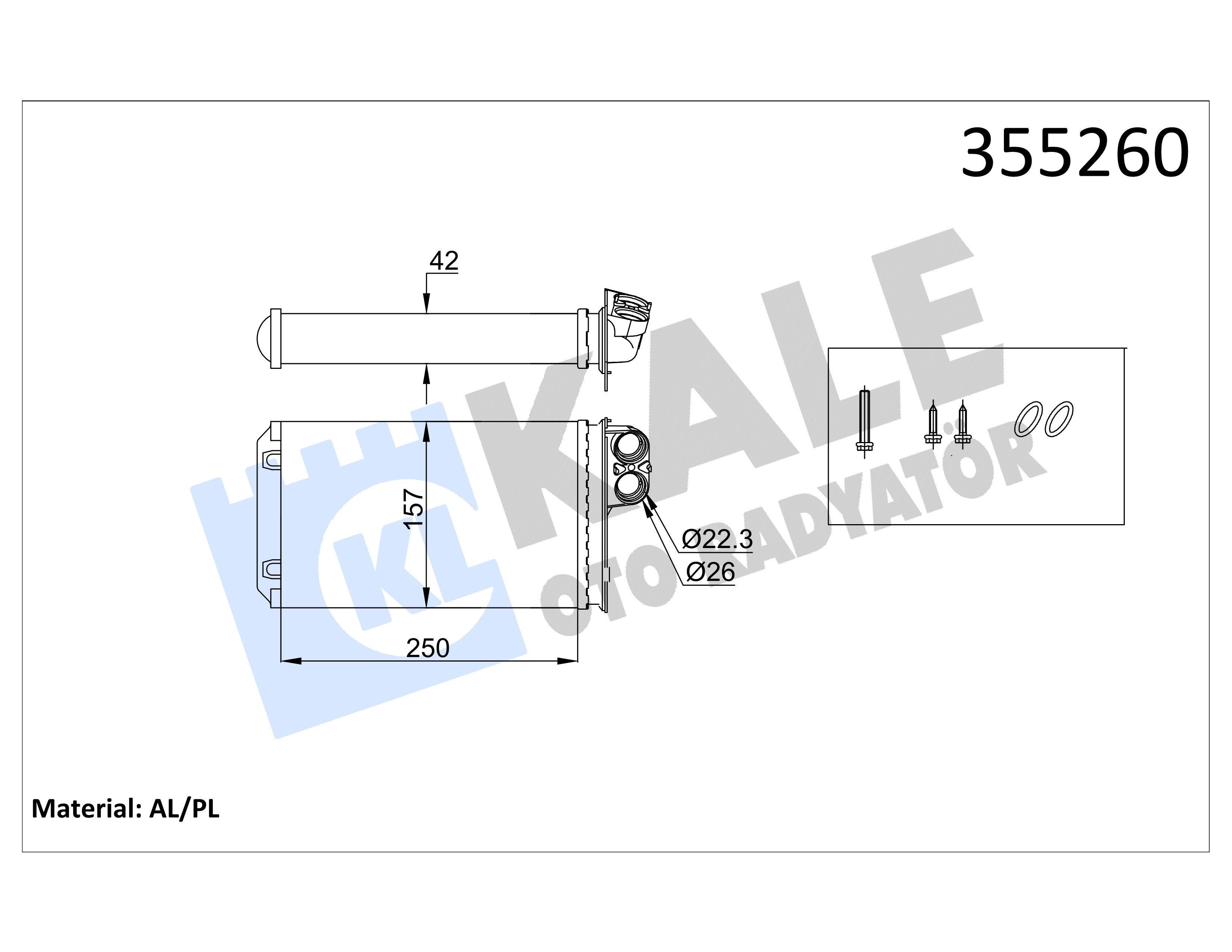 Kalorifer Radyatör P.406 Kale 355260