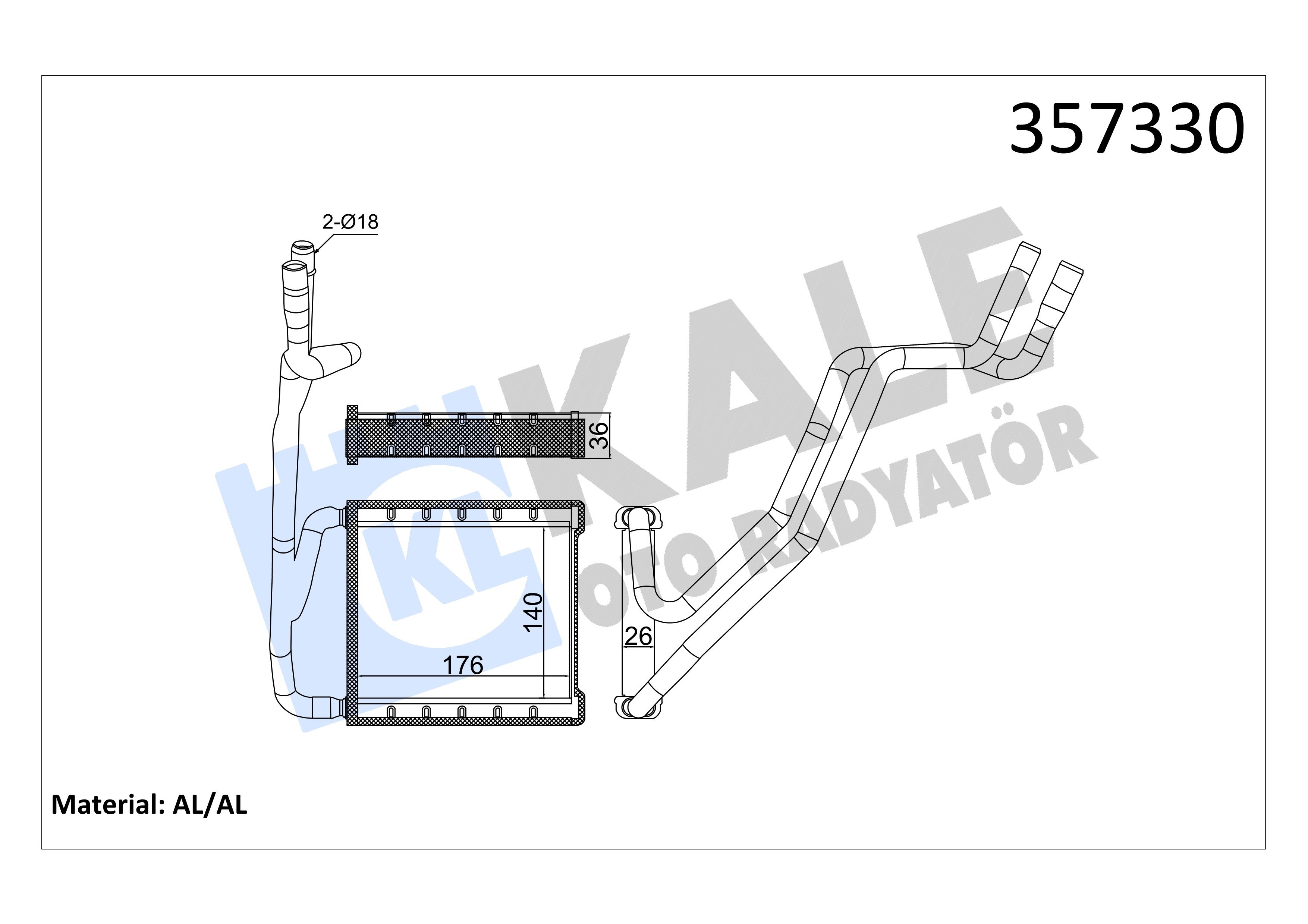 Kalorifer Radyatörü Fiesta Puma 18> Kale 357330