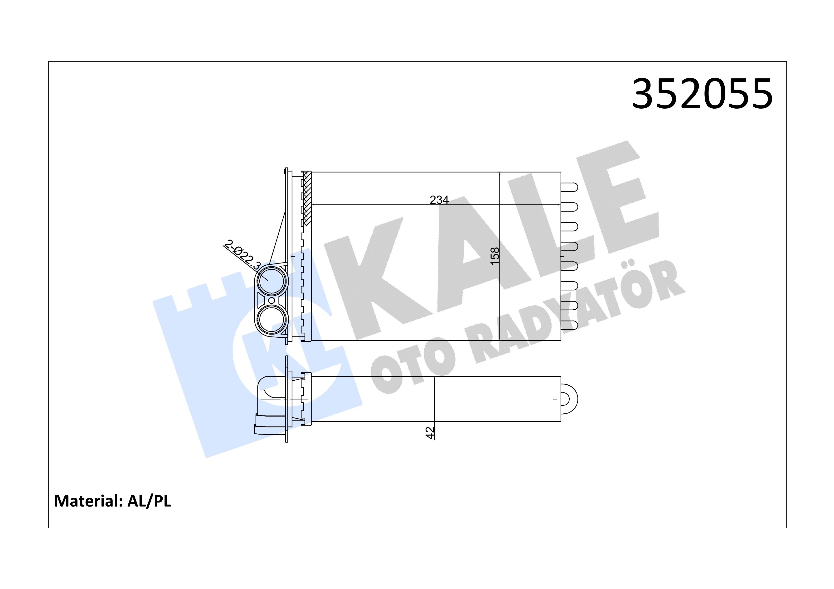 Kalorifer Radyatörü P.207 Kale 352055