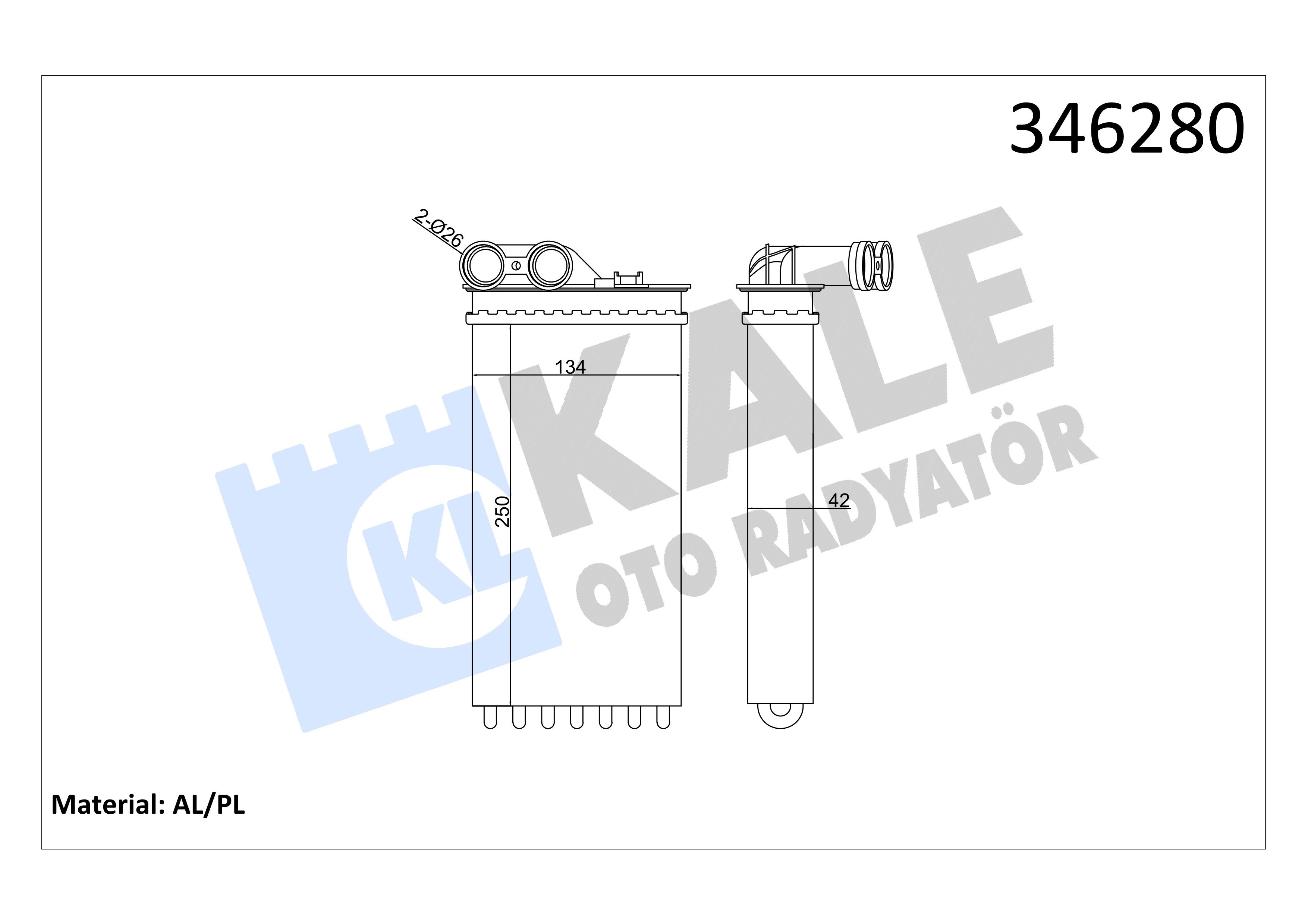 Kalorifer Radyatörü P.307 C4 Kale 346280