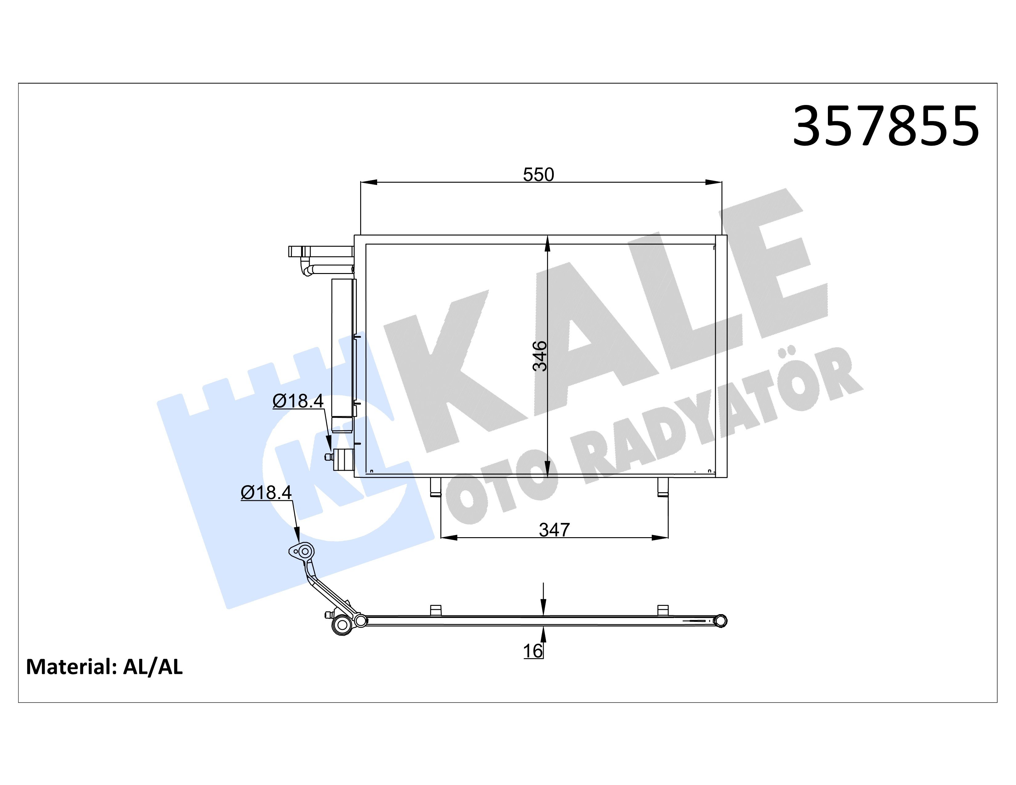 Klima Radyatörü Ford Ecosport 1.5 Tdci 15> Kale 357855