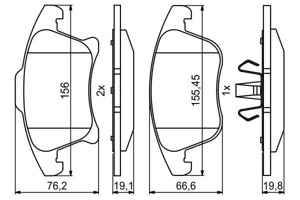 Ön Disk Balata Mondeo S.Max 14> Bosch 0986494837
