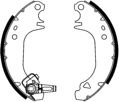 Pabuçlu Balata Arka (180X30mm) 106 91> 205 83>98 309 85>93 Saxo 96>04 Ax 86>98 Recover 18027