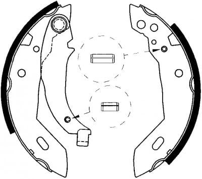 Pabuçlu Balata Arka (180X32mm) 205 83>98 306 93>03 309 85>93 Ax 86>98 Xsara 98>05 Zx 91>98 Recover 18044