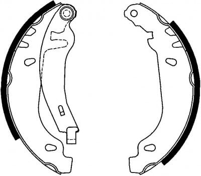 Pabuçlu Balata Arka (180X32mm) 306 93>03 Xsara 98>05 Recover 18020
