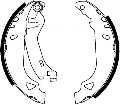 Pabuçlu Balata Arka (180X32mm) Punto 93>99 Tempra 90>98 Tipo 87>95 Recover 18004