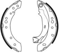 Pabuçlu Balata Arka (203.2X38mm) 1007 05> C2 03> C3 02>09 Clıo 98>05 Symbol 08>13 Sandero 12> Recover 18169