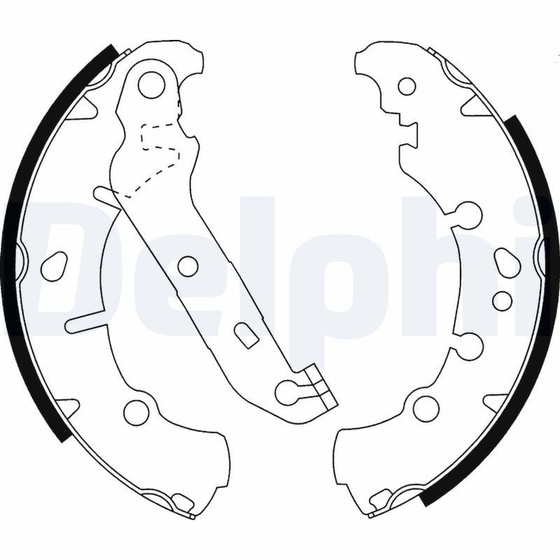 Pabuçlu Balata Arka (203.2X38mm) Fiesta 02> Fıesta IV V 02>08 Fusıon 02>12 Mazda 2 03>07 Delphı LS1912