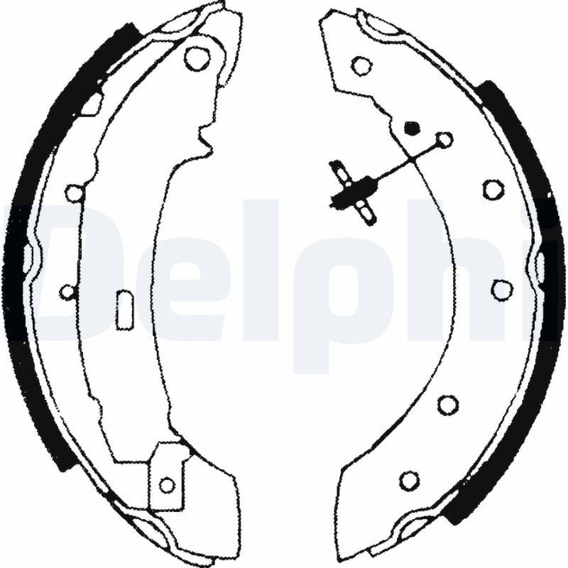 Pabuçlu Balata Arka (203.2X39mm) 1007 05> 106 96> 206 98>07 206+ 09> 306 93>03 Saxo 96>04 Clıo 90>98 Laguna 93>02 Symbol 98>13 Twıngo 93>07 Logan 04>10 Delphı LS1717