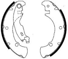 Pabuçlu Balata Arka (203X38mm)  Brava 95>03 Bravo I 95>01 Marea 96>07 Marea Weekend 96>07 Recover 18167