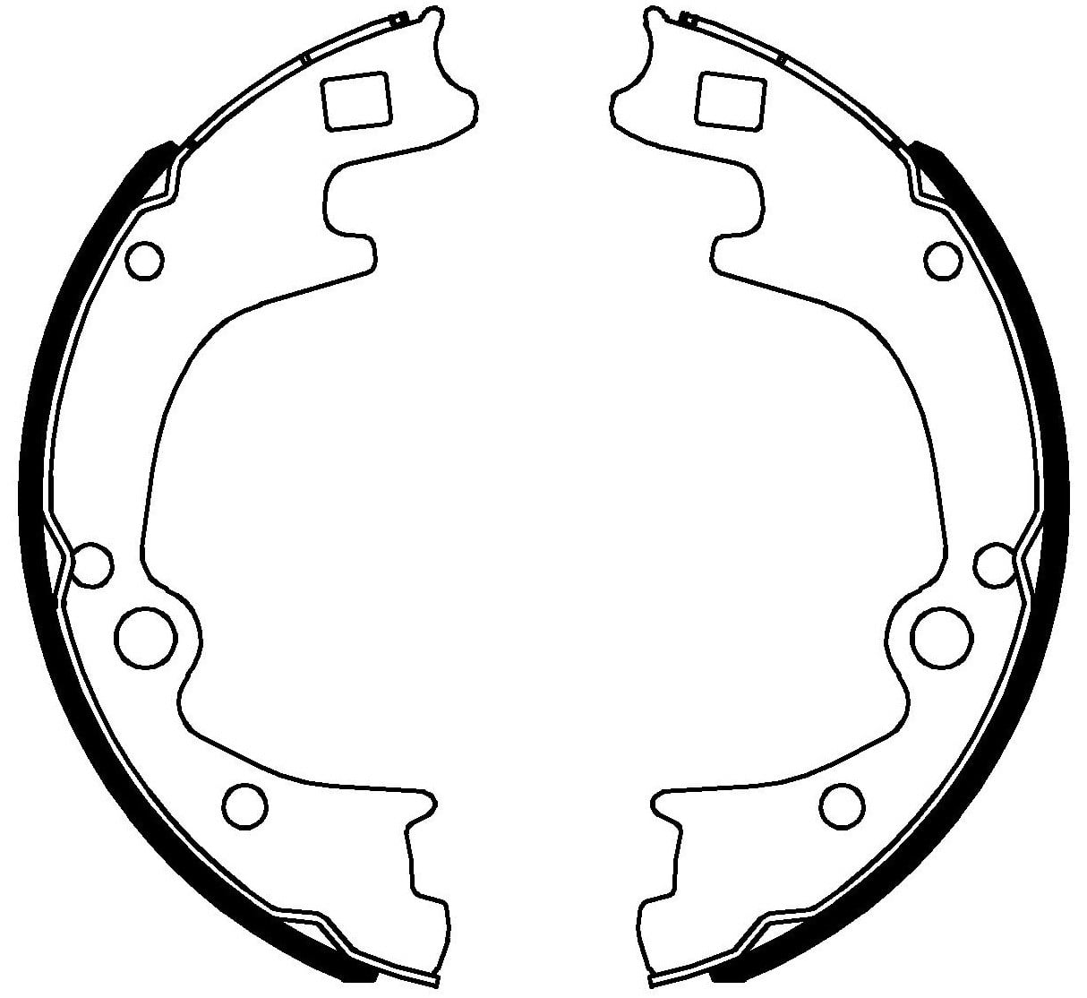 Pabuçlu Balata Arka (220X56.5Mm) Çift Teker Bongo K2700 99> Recover 18144