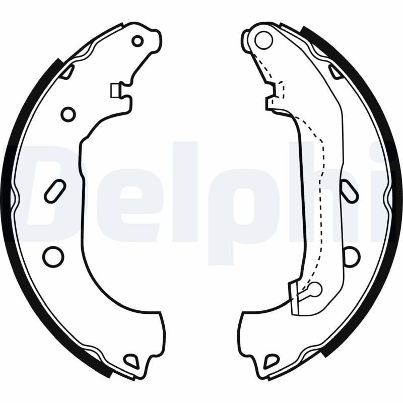 Pabuçlu Balata Arka (228.6X58mm) Connect 02> Delphı LS1940