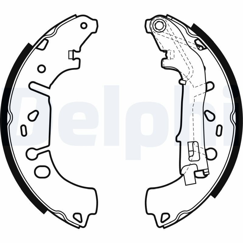 Pabuclu Balata Arka (228.6X42.3Mm) Bıpper Nemo Fıorıno 07> Grande Punto 05> Lınea 07> Punto 99> Punto Evo 08>12 Adam 12> Corsa D E 06> Delphı LS1981