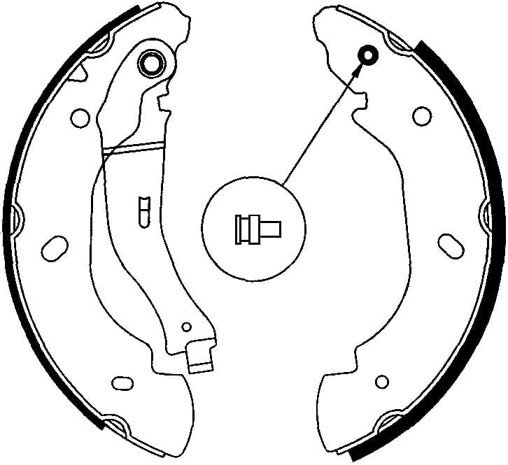 Pabuçlu Balata Arka (254X52mm) Transit V184 Önden Çekişli 00>06 Recover 18101