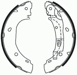Pabuçlu Balata Arka (254X57mm) Boxer Jumper Ducato 94>02 Boxer Jumper Ducato 02>06 Recover 18107