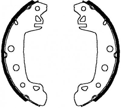 Pabuçlu Balata Arka (254X70mm) Transit 2,5 86>92 Recover 18031