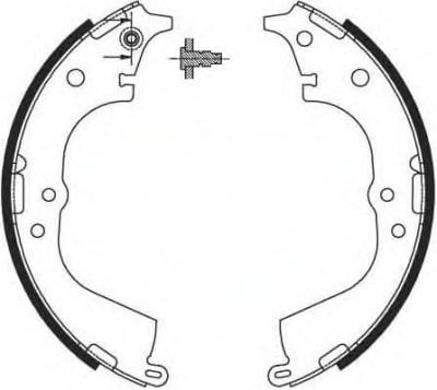 Pabuçlu Balata Arka (270X55mm)  Hılux Iı 83>05 Hıace Iıı IV V 89> Recover 18091