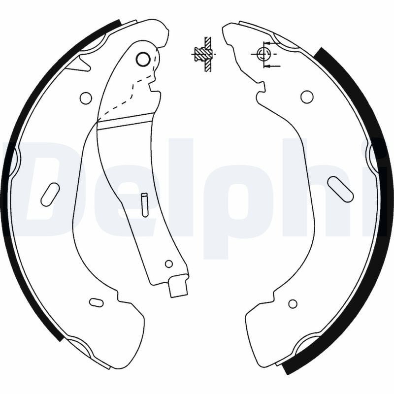 Pabuçlu Balata Arka (280X64mm) Transit V.184 01> V184 00>06 Arkadan Çekişli Fargo 90>04 Maxus 05>09 Megastar 04>10 Delphı LS1914