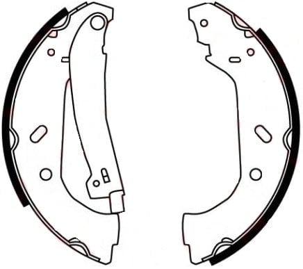 Pabuçlu Balata Arka Levye Demirli (255X60mm) 806 94>02 Expert Jumpy Scudo 95>07 Recover 18077L