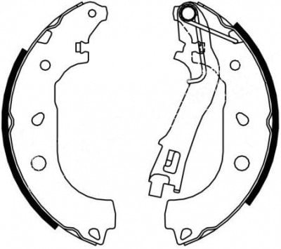 Pabuçlu Balata Arka+1Mm Kalın (203X38mm) Bıpper Fıorıno Nemo 08> Panda 03> Adam 12> Corsa D 06>14 Santa Fe Iı 05>12 605 89>99 Recover 18113F