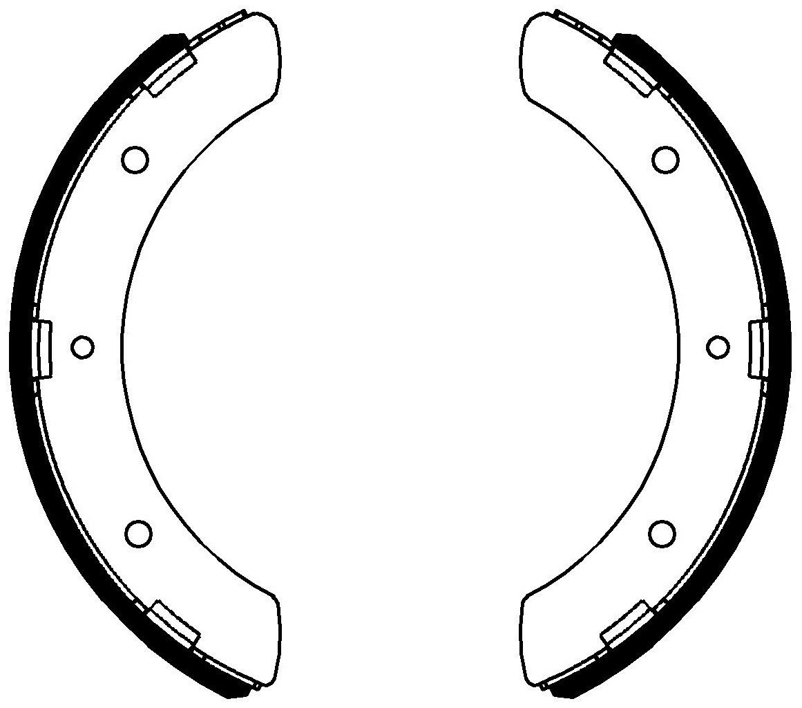 Pabuçlu Balata Ön Arka (320X75mm) Canter Fe444 91>93 Canter Fe449 91>97 Canter Fe635 98>03 Recover 18163