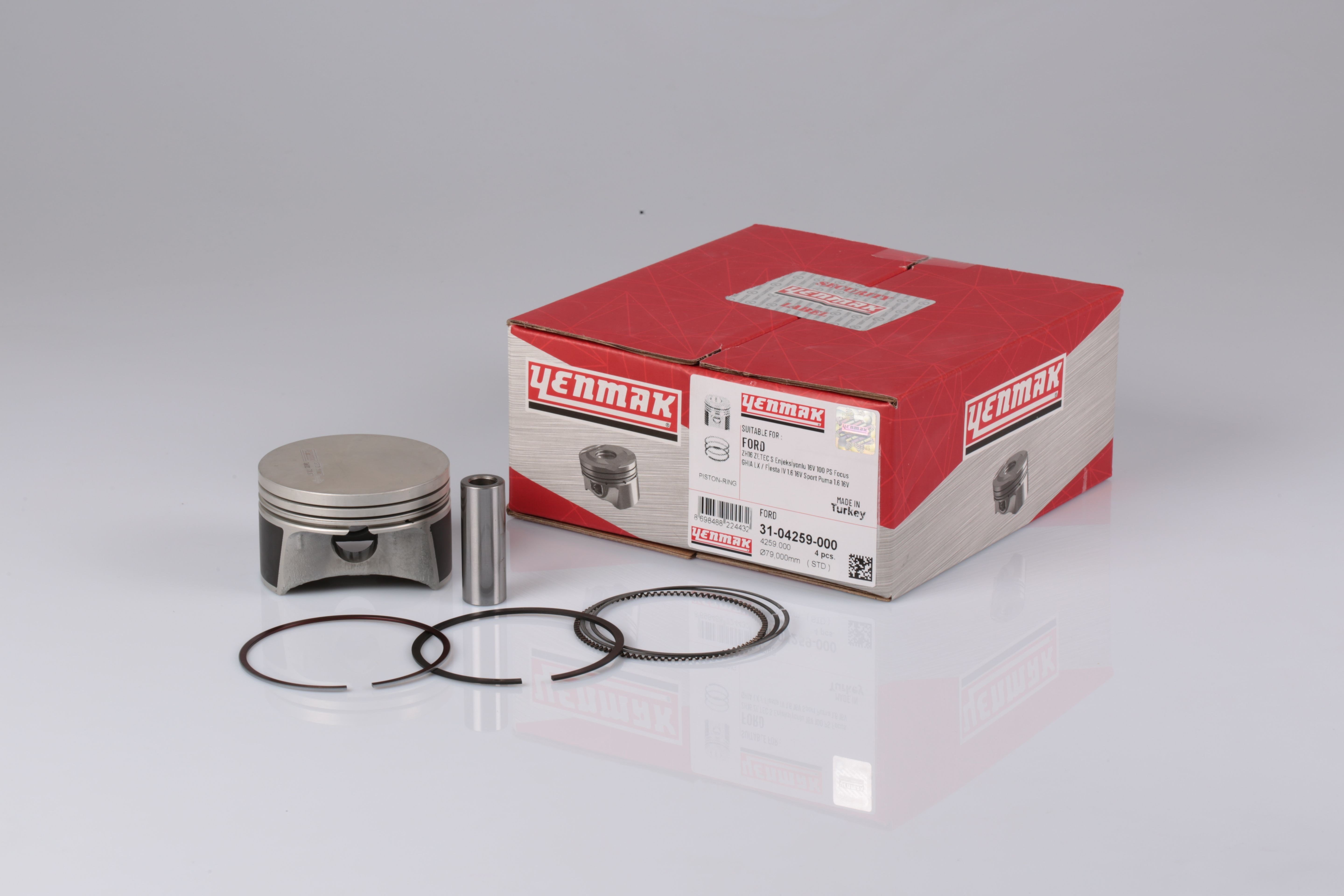 Piston Segman 79.00 Focus 1.6 Zetec 98>04 Yenmak 31-04259-050