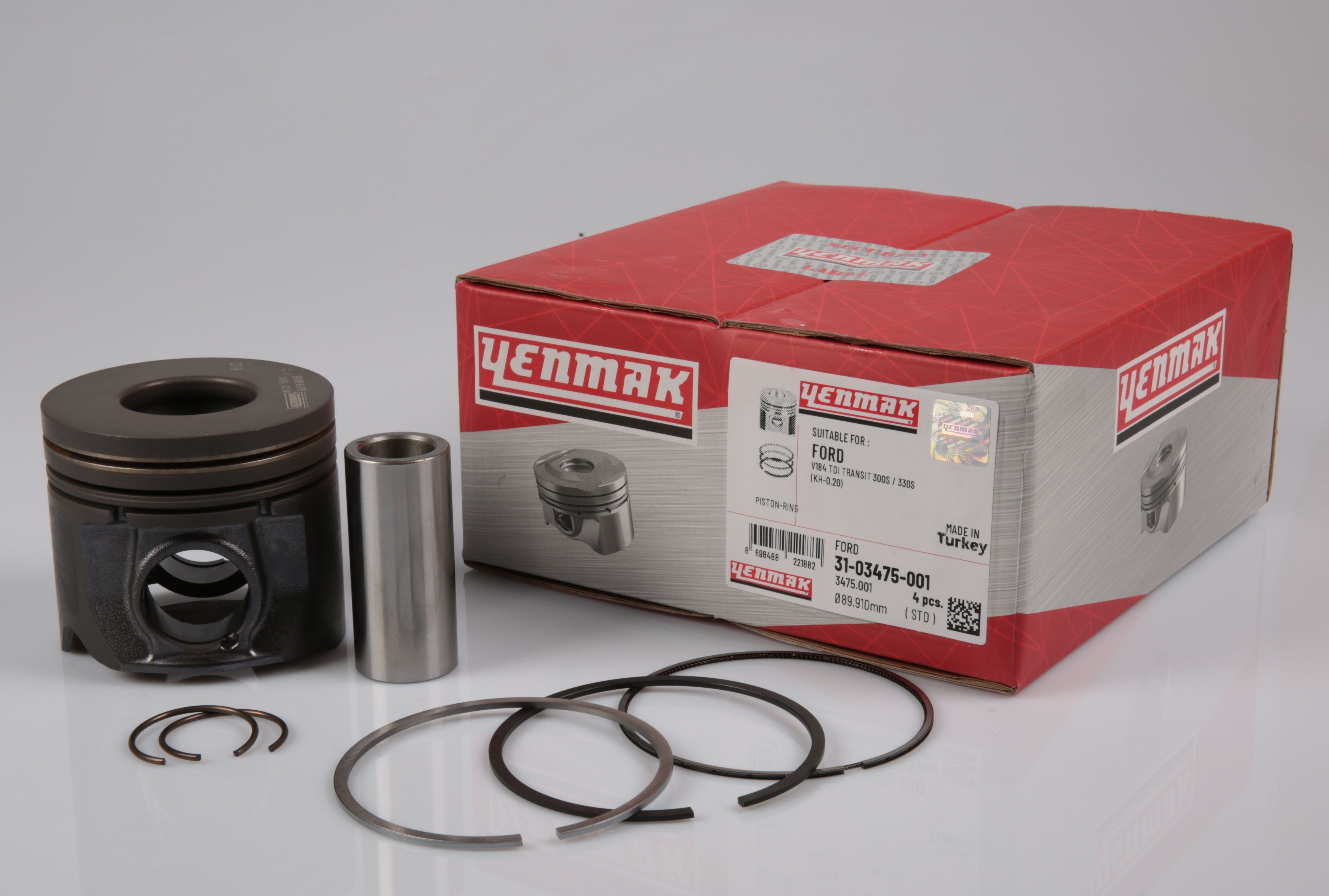 Piston Segman 89.90 Transit V.184 V.347 2.4D 05> Kısa 90Ps Yenmak 31-03475-051